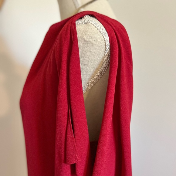 Theory | Red Shift Dress Flutter Sleeve Women’s Size Medium (8) - Picture 6 of 12